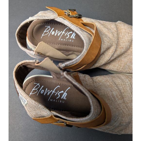 Blowfish Malibu Gladiator Sandals WOMENS SIZE 9 Desert Sand Flats Casual Dressy - Picture 5 of 10